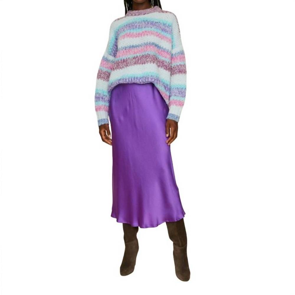 NEW XIRENA audrina skirt in purple topaz